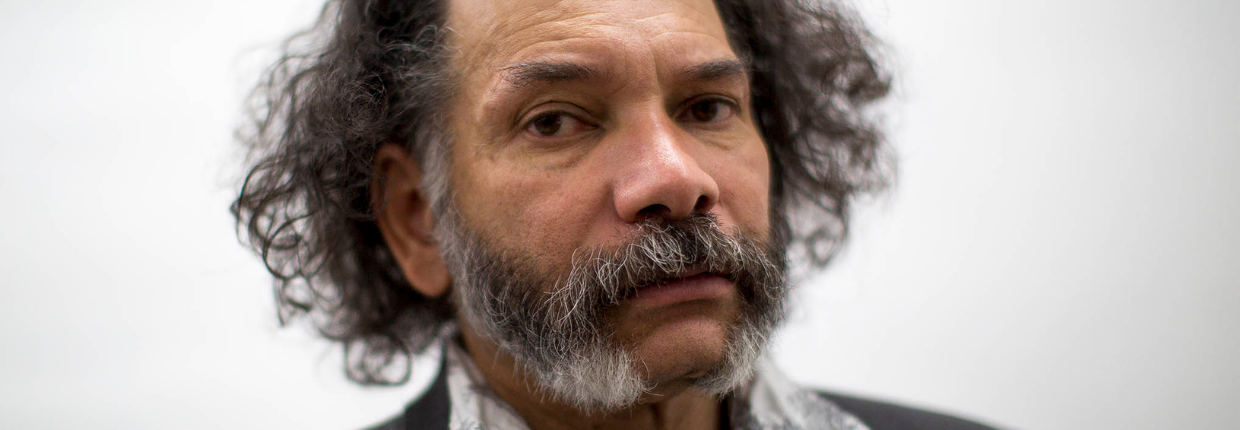 Headshot of Hew Locke. Credit: Danny Cozens.